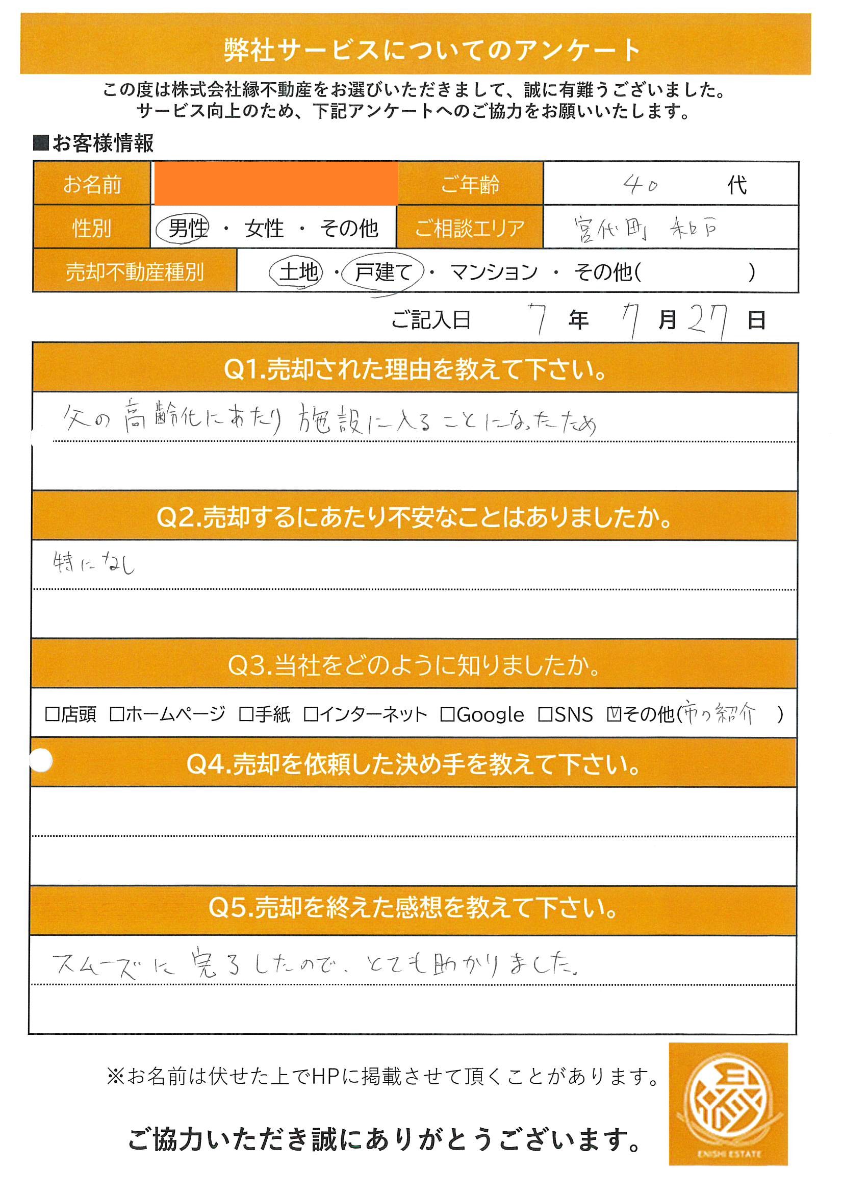 宮代町和戸の戸建ての契約・決済を行いました！